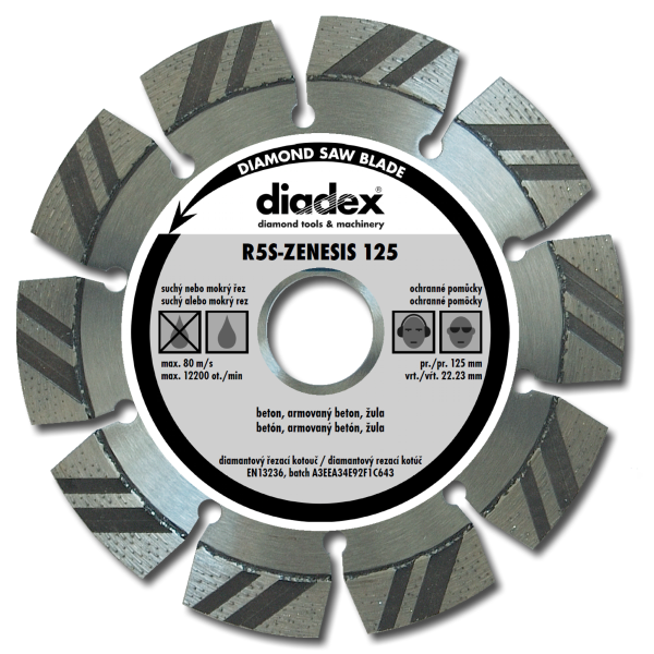 DIADEX diamantový kotouč Zenesis Edition-5, 230D-38L-2.4T-14W-15S-22.23H (1)