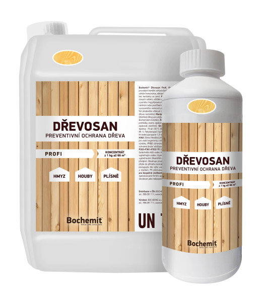Bochemit Dřevosan PROFI hnědý 1kg (2)