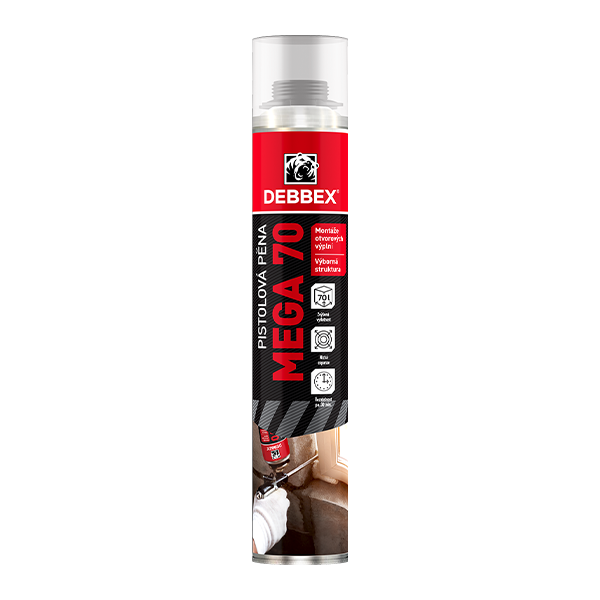 DEBBEX Pistolová pěna MEGA 70 870 ml (1)