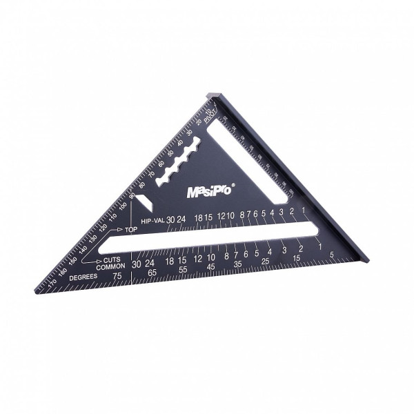 Trojúhelník tesařský MasiPro multifunkční, 180mm (1)