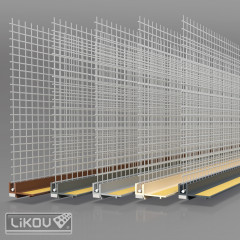 lišta okenní začišťovací 6 mm s tkaninou 2,4m (1)
