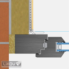 lišta okenní začišťovací 6 mm s tkaninou 2,4m (4)