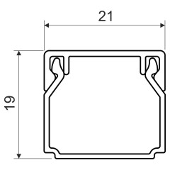 Lišta LHD 20x20 vkládací, bílá, délka 2m (1)