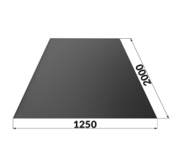 hladký plech 1250x2000 mm