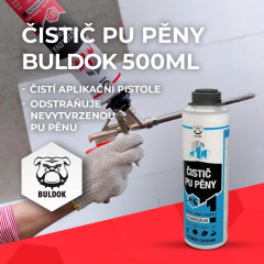 Čistič PU pěny BULDOG 500ml (2)